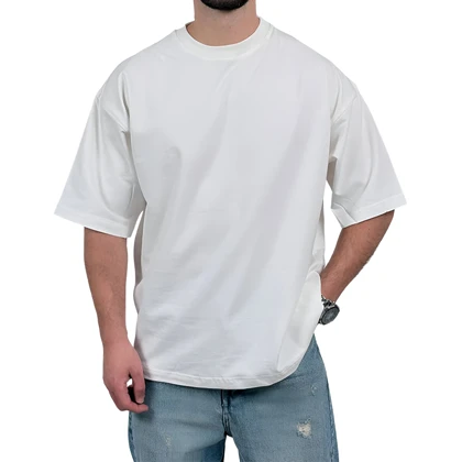 تیشرت ساده آستین کوتاه مردانه ساده مدل پنبه دونخ