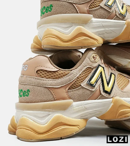 کفش کتانی مردانه کرم قهوه ای NEW BALANCE 9060 مدل 4758