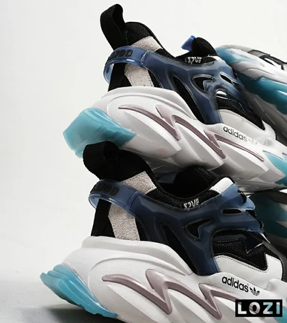 کفش کتانی مردانه سفید آبی ADIDAS A700
