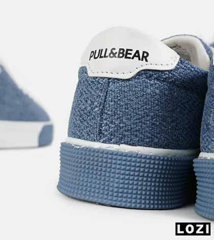 کفش کتانی مردانه آبی سفید PULL & BEAR