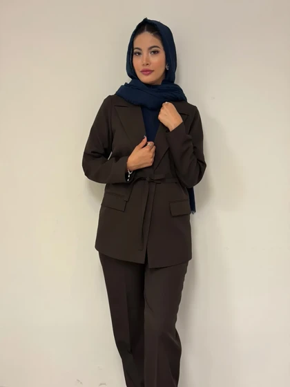 کت و شلوار یقه بلیزر مدل رستا