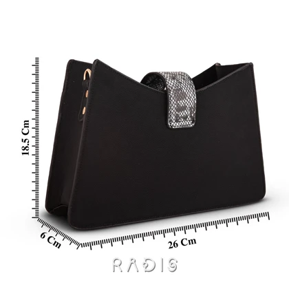 کیف دوشی زنانه چرم رادیس مدل Angela کد 138-M.RTL