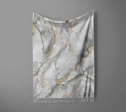 شال مبل ریش دار sofa shawl 72