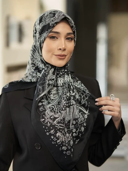 روسری ساتن هرمس