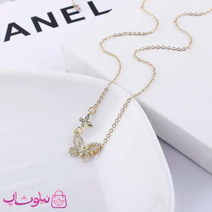 گردنبند دخترانه نگین‌دار ظریف