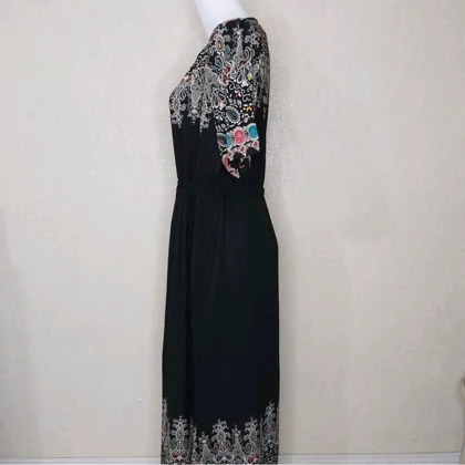 پیراهن زنانه بلند ساحلی نخی اندونزی وارداتی