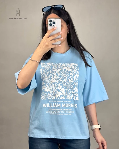 تیشرت باکسی طرح William Morris