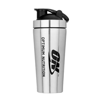 شیکر استیل ورزشی یک تیکه اوپتیموم نوتریشن مدل ON ظرفیت 0.74 لیتر
