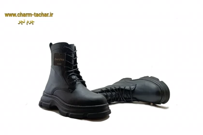 بوت برشکا مردانه بندی بغل زیپ‌دار