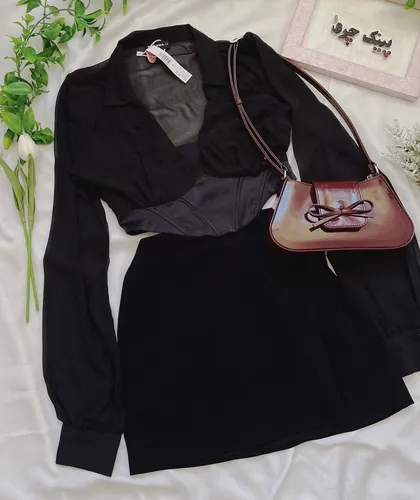 دامن مینی چاک‌دار✨
