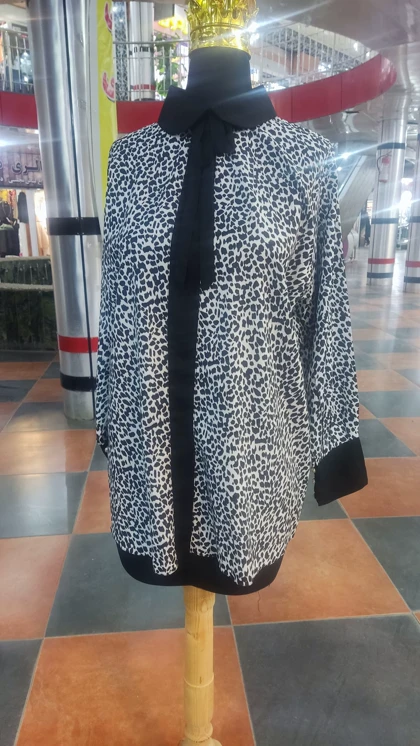 شومیز زنانه پلنگی بزرگ