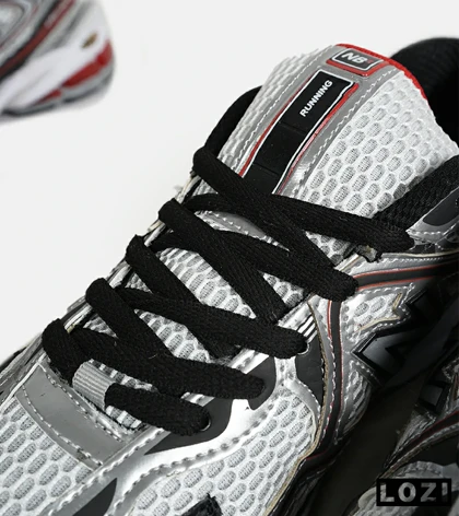 کفش کتانی مردانه و زنانه سفید قرمز مشکی NEW BALANCE 1064 مدل 6741