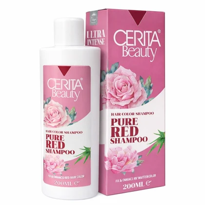 شامپو رنگساژ سریتا بیوتی مدل pure red حجم 200 میل