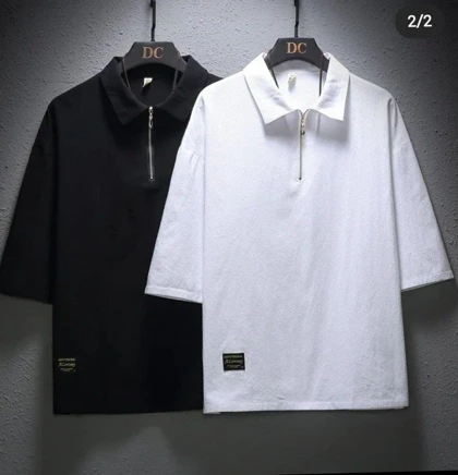 تیشرت لش یقه دار