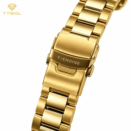ساعت مچی مردانه تی‌انجین T-ENGINE 4057 GOLD