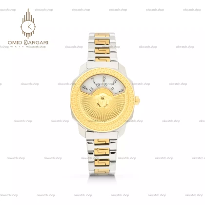 ساعت مچی ورساچه سیلور طلایی صفحه سفید Versace Dylos