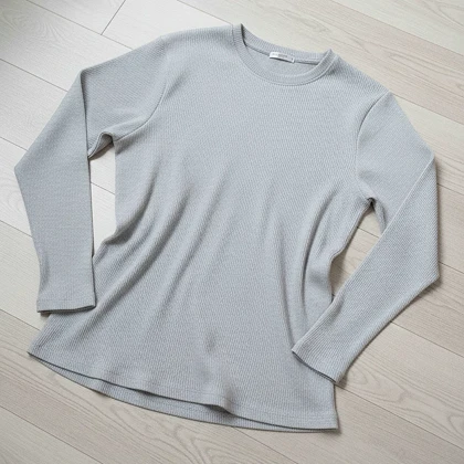 بلوز مردانه آستین بلند طوسی مدل Atra