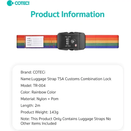 قفل TSA چمدان کوتسی COTECi مدل TR-004