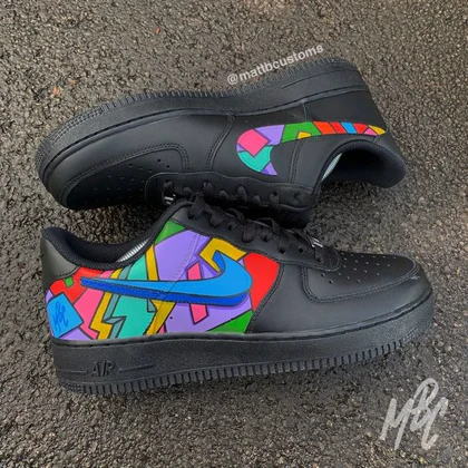 کفش اسپرت کاستوم کتانی ایرفورس air force طرح Cartoon Freestyle Design نایک nike کد 185304
