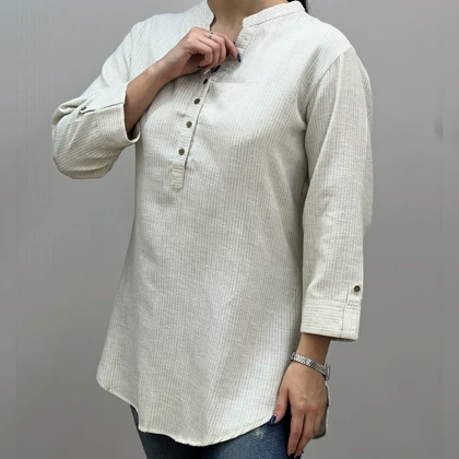 تونیک لینن جلو بسته