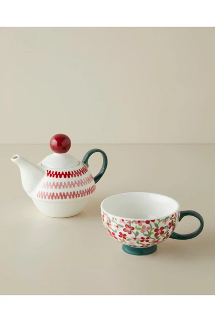 ست قوری English Home مدل Country Bloom New Bone China