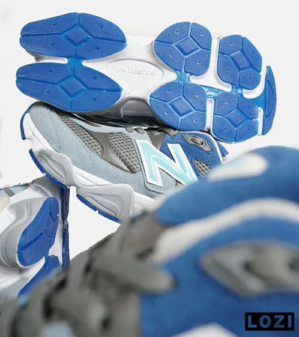 کفش کتانی زنانه آبی خاکستری NEW BALANCE 9060