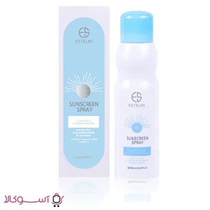 اسپری ضدآفتاب بی رنگ استلین مدل ultra light حجم 180 میل