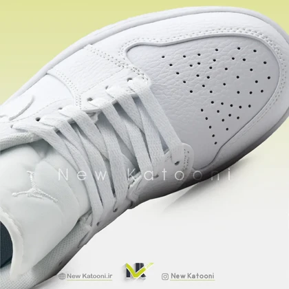 نایک ایر جردن 1 لو تریپل وایت (553558-130)