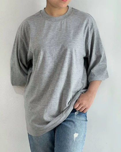 تیشرت باکسی ساده کد 4858