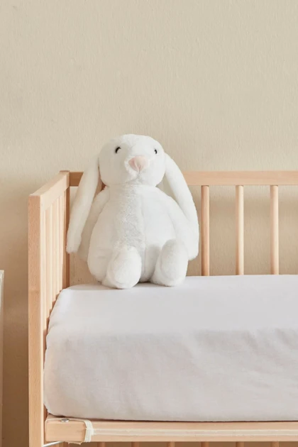 ملحفه کشدار یک نفره Karaca Home مدل Bebek پنبه‌ای - سفید
