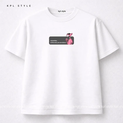 تیشرت پلنگ صورتی مینیمال | قواره باکسی | %100 پنبه گرم بالا کد 1217