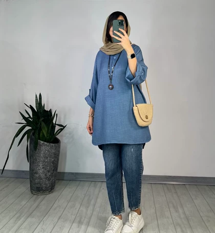 مانتو جلو دکمه لیانا 3