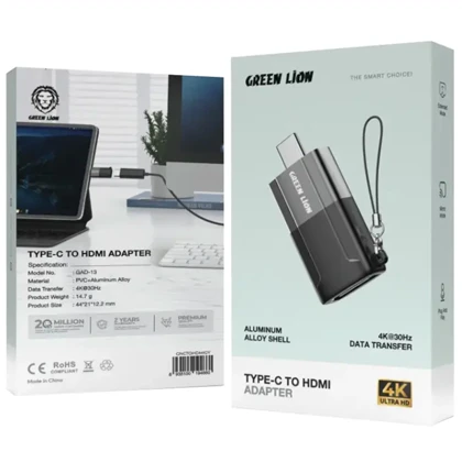 مبدل Type-C به HDMI گرین لاین Green Lion مدل GAD-13