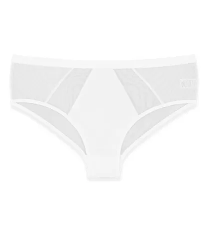 شورت زنانه اسلیپ میکروفایبر و حریر Neev نیو کد 2413 سفید White