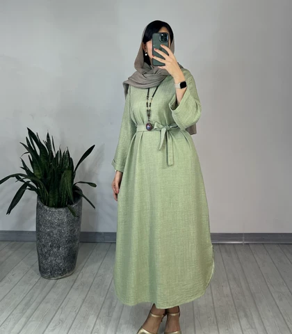 پیراهن مانتویی بلند دلاوا 1