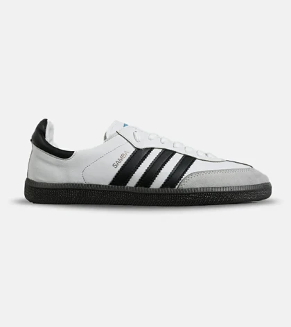 کفش کتانی مردانه و زنانه سفید مشکی ADIDAS Samba
