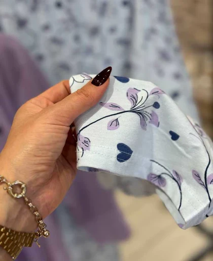 بلوز و شلوار سایز بزرگ نخ پنبه سکسن کد 40752