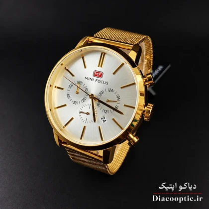 ساعت مچی مردانه اورجینال موتور ژاپن برند مینی فوکوس سه موتور مدل Mf0023G.05 بند حصیری