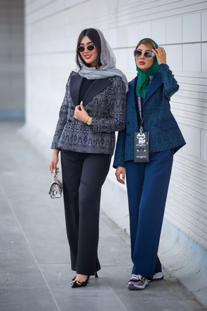 کت شلوار ژاکارد ترکیبی