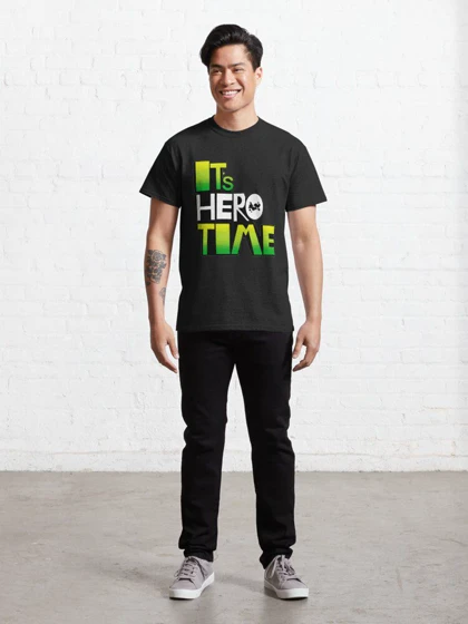 تیشرت لانگ پسرانه Ben10 طرح لوگو Its hero time کد 208271