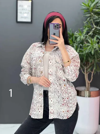 شومیز جلو دکمه سنتی