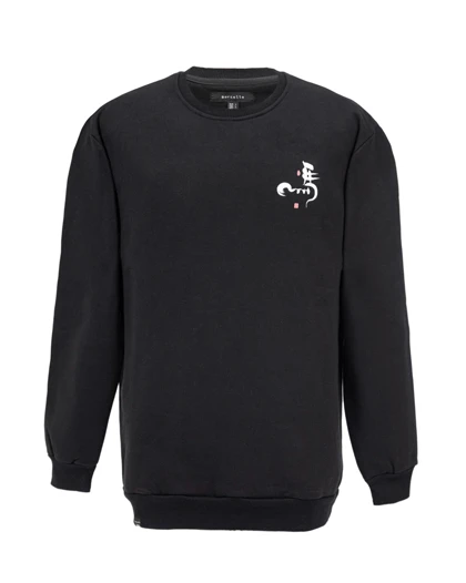 دورس مردانه سه نخ مدل ساده پشت چاپ پلیکان رنگ مشکی کد 88255