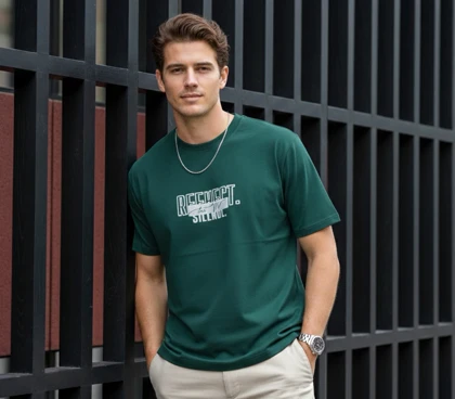 تیشرت پشت چاپ مینیمال طرح BECOME