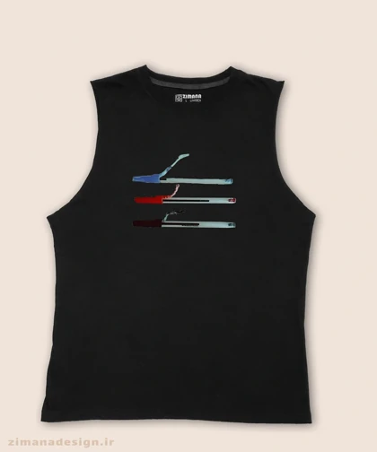 تاپ مردانه و زنانه نوستالژی طرح خودکار جویده شده