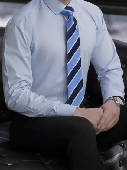 پیراهن آبی روشن کد sh166