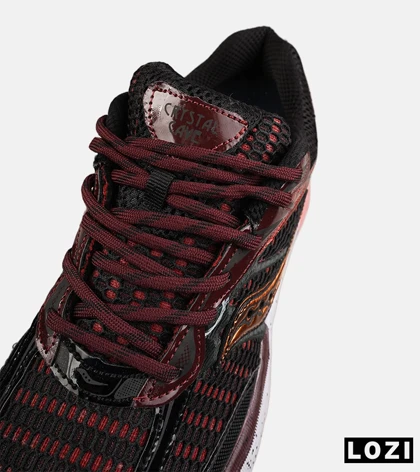 کفش کتانی مردانه و زنانه قرمز مشکی Saucony pro grid omni 9 مدل 8637