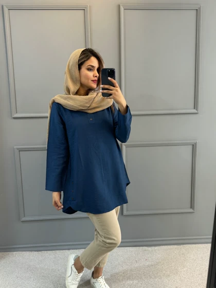 مانتو شومیزی بغل دکمه