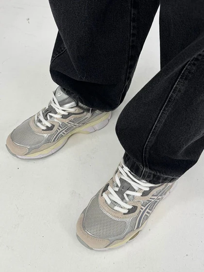 کتانی اسیکس طوسی صورتی - Asics - 002