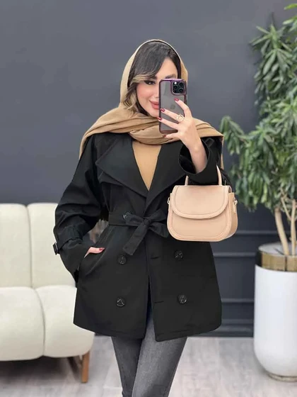 بارانی شش دکمه سرشانه پاگن
