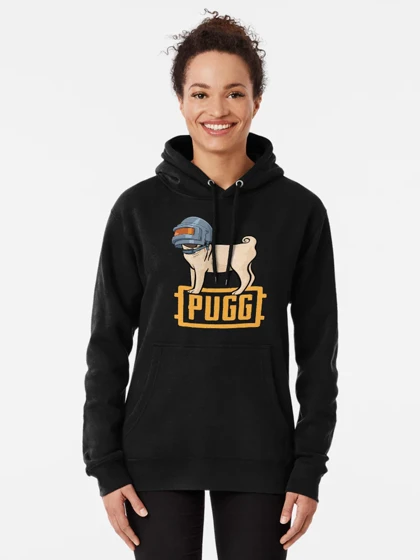 هودی طرح PUGG Cute Funny Pug Wearing